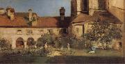 William Merritt Chase The Cloisters oil on canvas